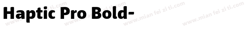 Haptic Pro Bold字体转换